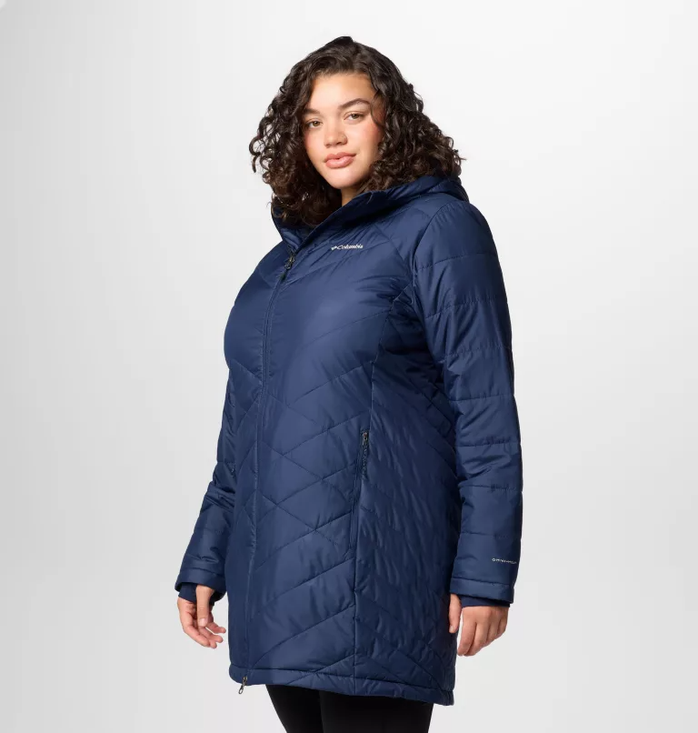 Omni-Heat™ Women’s puffer Long Winter Jacket – Water-Resistant & Thermal-Reflective