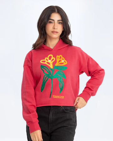 Trendy Cropped Pullover Hoodie
