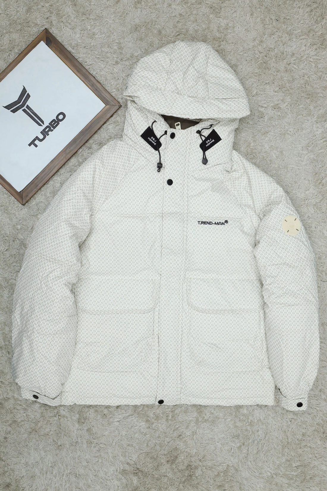 Men’s Puffer Jacket – Parachute Fabric | Bubble Padded Winter Coat