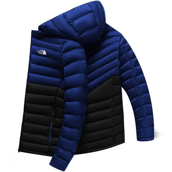 Imported Color Block Cross-Seam Heavy Insulated Puffer Jacket for Men - Orca Cloths