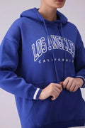 Ladies' Los Angeles Printed Pullover Hoodie – Blue - Orca Cloths
