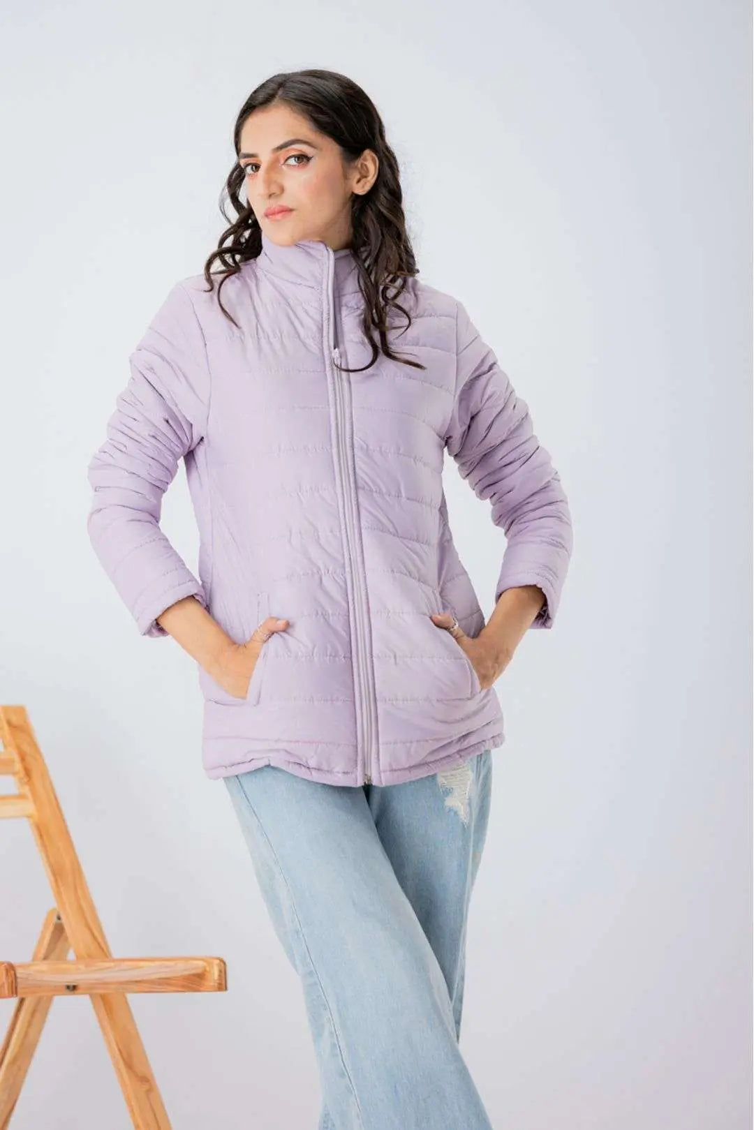 Lilac Puffer Jacket – Cozy & Chic Winter Essential