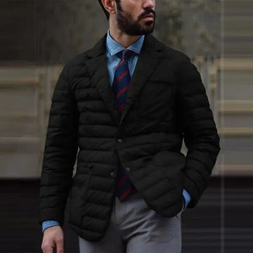 Men’s Black Quilted Puffer Jacket – Lightweight & Stylish - Orca Cloths