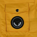 Men’s Stylish Yellow Puffer Jacket with Black Accents - Orca Cloths