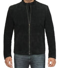 Bond Men's Black Casual Suede Jacket - Orca Cloths