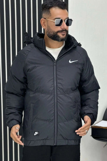 Nike Black Puffer Jacket – Sleek & Insulated for Winter