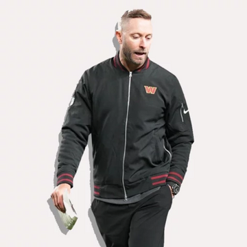 Nike Washington Commanders Black Bomber Jacket