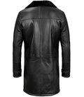 Stylish Black Men's Shearling Leather Coat Orca Cloths