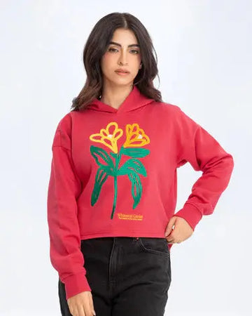Trendy Cropped Pullover Hoodie Orca Cloths