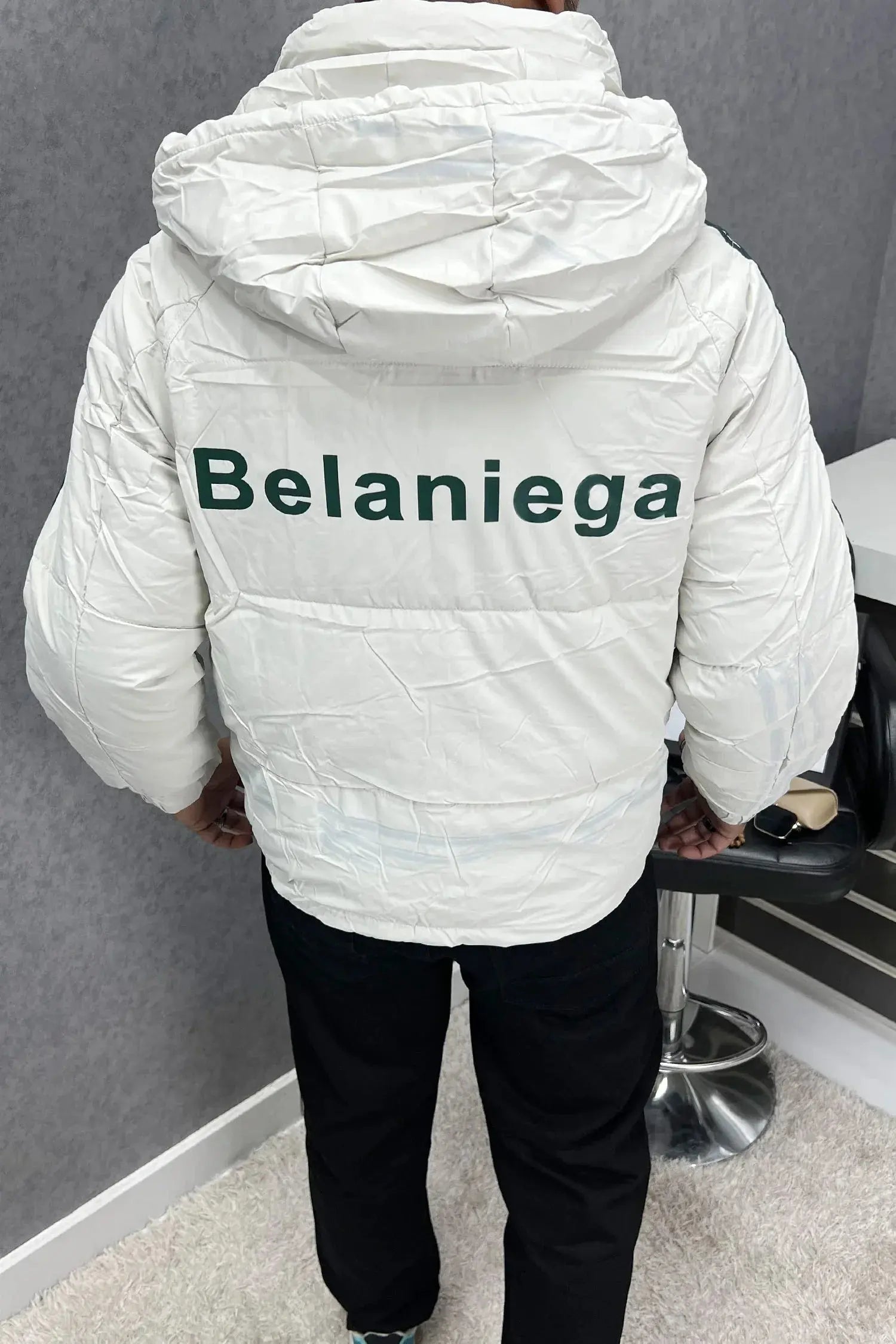 Belaniega White Puffer Jacket - Orca Cloths