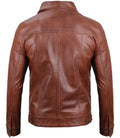 Fernando Men's Brown Leather Trucker Jacket