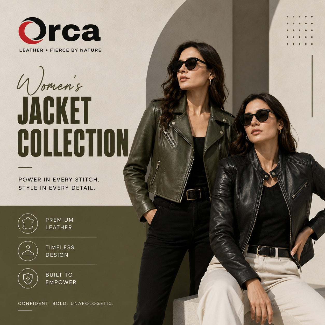 Women's Leather Jackets Collection