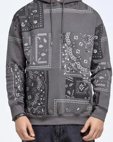 Bold All-Over Print Pullover Hoodie - Orca Cloths