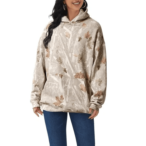 Camo Abercrombie Women's Oversized Hoodie