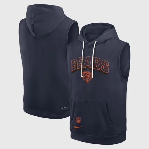 Chicago Bears Sideline Sleeveless Hoodie