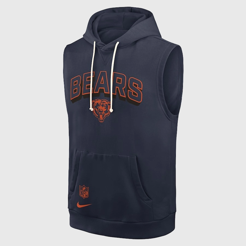 Chicago Bears Sideline Sleeveless Hoodie