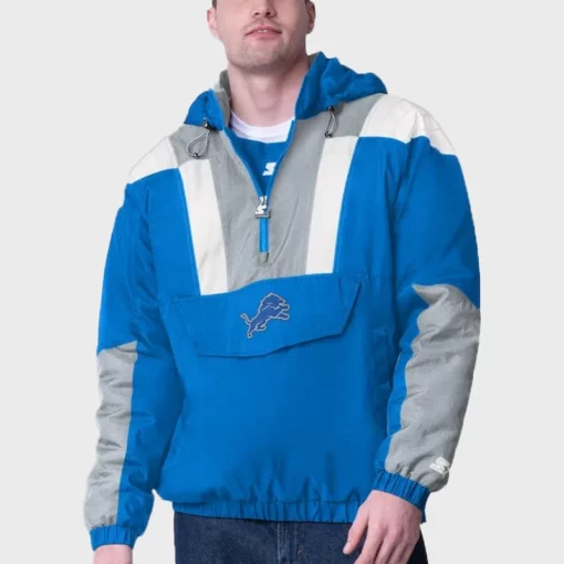 Detroit Lions Half-Zip Pullover Jacket