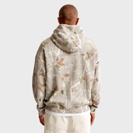 White Camo Fleece Men's Pullover