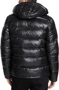 GUESS Men's Puffer Jacket With Removable Hood