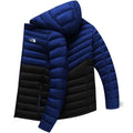 Imported Color Block Cross-Seam Heavy Insulated Puffer Jacket for Men - Orca Cloths