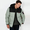Imported Color Block Heavy Padded Thick Hooded Puffer Jackets for Men - Orca Cloths