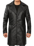 Jackson Men's Black 3/4 Length Leather Car Coat - Orca Cloths
