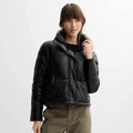 Juniors' Sebby Faux Leather Women’s Puffer Coat