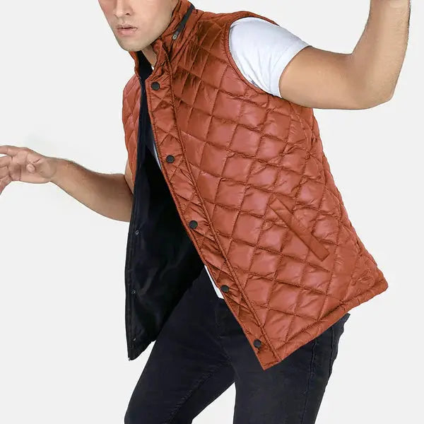 Jupiter Diamond Quilted Puffer Gilet - Orca Cloths