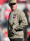 Kyle Shanahan 49ers Salute to Service Bomber Jacket