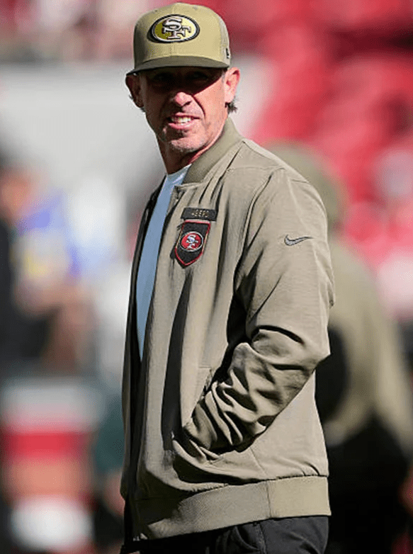 Kyle Shanahan 49ers Salute to Service Bomber Jacket