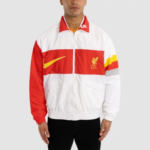 LFC Nike Mens White Heritage Jacket