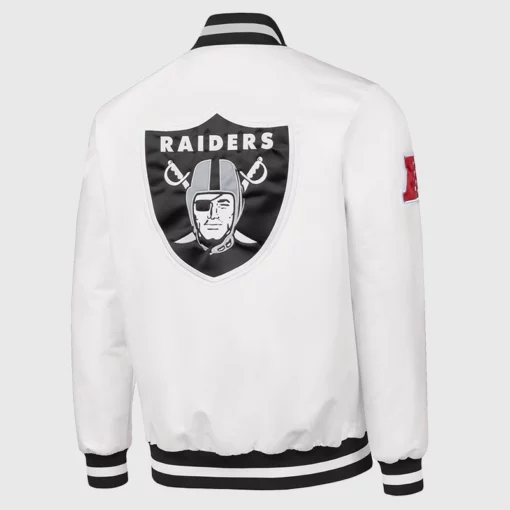 Tom Brady White Raiders Jacket