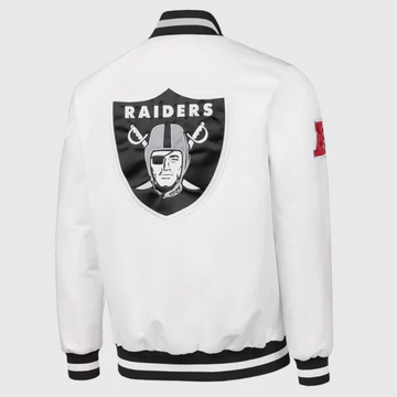 Tom Brady White Raiders Jacket