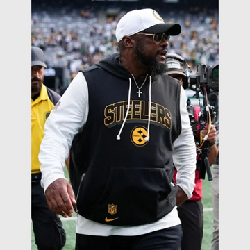 Mike Tomlin Steelers Sideline Sleeveless Hoodie