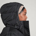 Long Down Women's Puffer Jacket with Hood – Sustainable, Warm & Water-Resistant