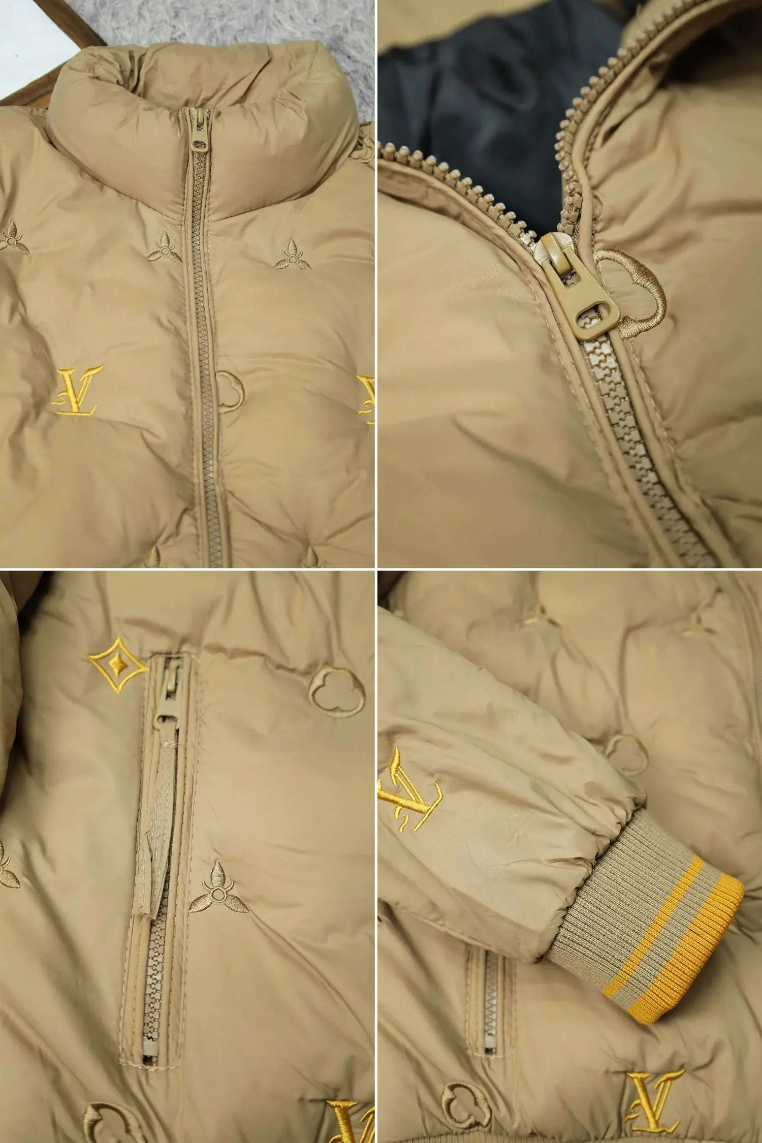 Luis Vten Imported Puffer Jacket with Embossed Branding