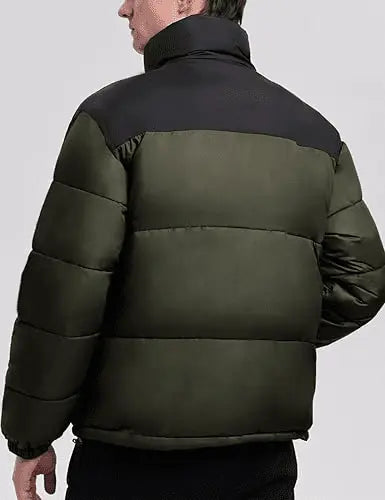 Men’s Puffer Jacket Winter Warm Lightweight Waterproof Long Sleeve Zip Up Quilted Parka Jackets
