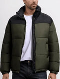 Men’s Puffer Jacket Winter Warm Lightweight Waterproof Long Sleeve Zip Up Quilted Parka Jackets