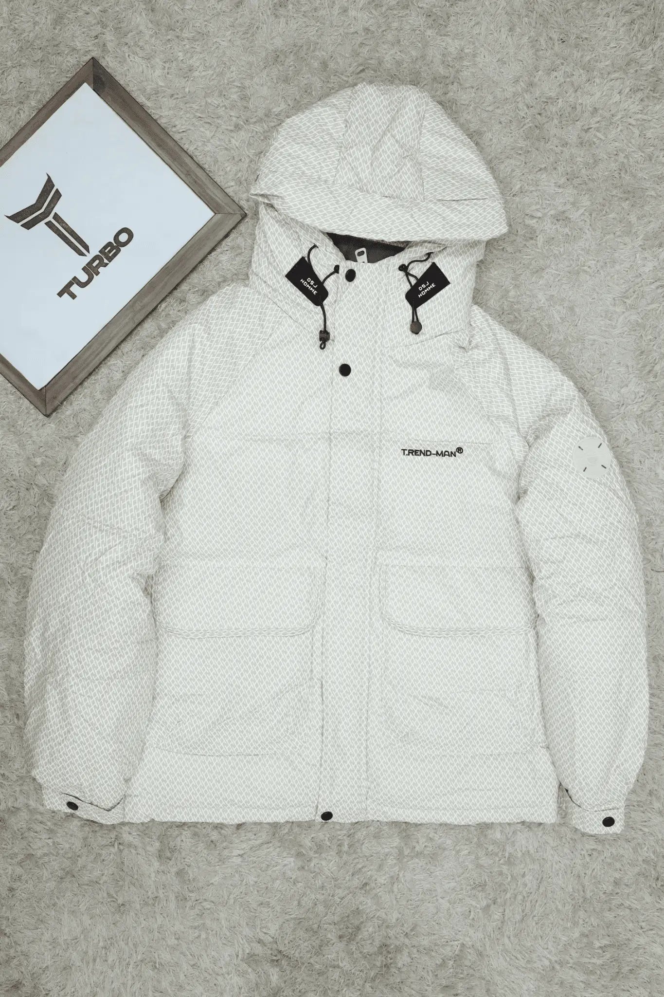 Men’s Puffer Jacket – Parachute Fabric | Bubble Padded Winter Coat