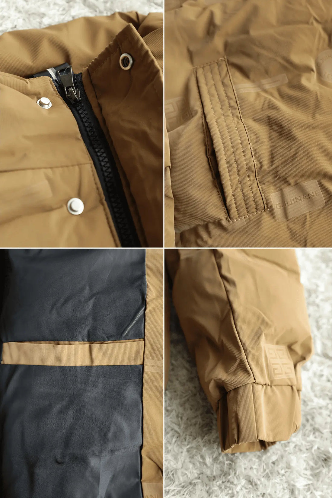 Men's Puffer Textile Design Quilted Padded Imported Jacket