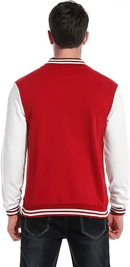 Men’s Varsity Jacket, Slim Fit, Cotton, Letterman, Baseball Bomber