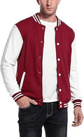 Men’s Varsity Jacket, Slim Fit, Cotton, Letterman, Baseball Bomber