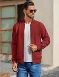 Men’s Varsity Softshell Jacket – Lightweight Casual Flight Cotton Bomber Coat