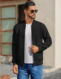 Men’s Varsity Softshell Jacket – Lightweight Casual Flight Cotton Bomber Coat
