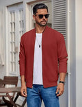 Men’s Varsity Softshell Jacket – Lightweight Casual Flight Cotton Bomber Coat