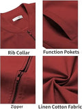 Men’s Varsity Softshell Jacket – Lightweight Casual Flight Cotton Bomber Coat