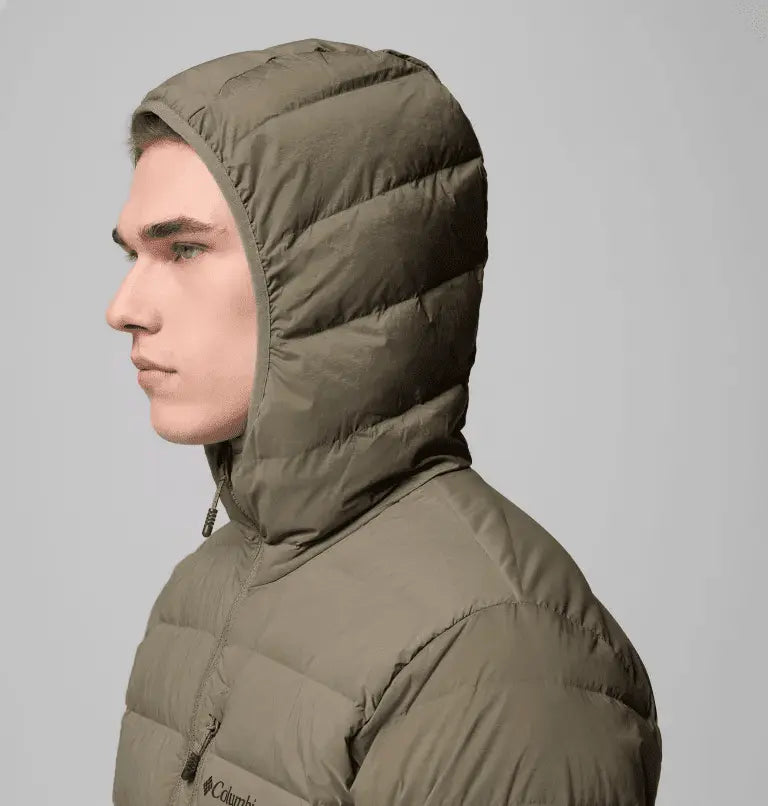 Men's puffer Drift Peak™ Stretch Down Hooded Jacket