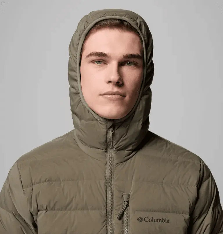 Men's puffer Drift Peak™ Stretch Down Hooded Jacket