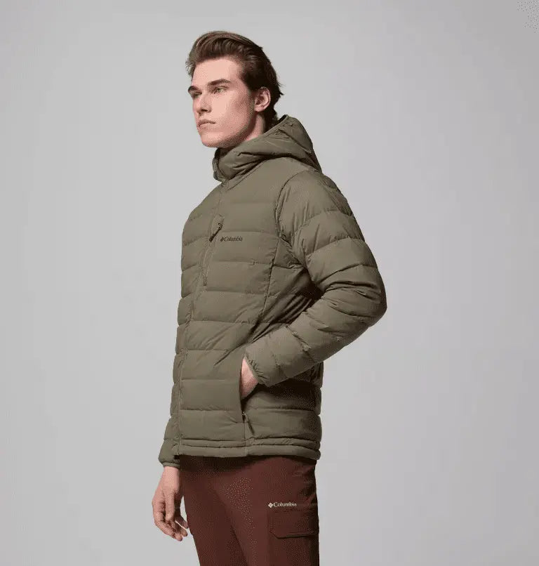 Men's puffer Drift Peak™ Stretch Down Hooded Jacket
