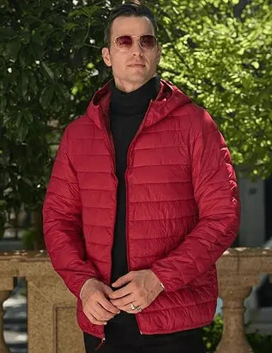 Men’s puffer Packable Down Jacket – Lightweight, Water-Resistant, and Travel-Ready